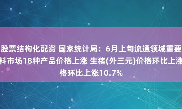 股票结构化配资 国家统计局：6月上旬流通领域重要生产资料市场18种产品价格上涨 生猪(外三元)价格环比上涨10.7%